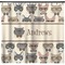 Hipster Cats Shower Curtain (Personalized) (Non-Approval)