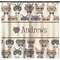 Hipster Cats Shower Curtain - 71" x 74" (Personalized)