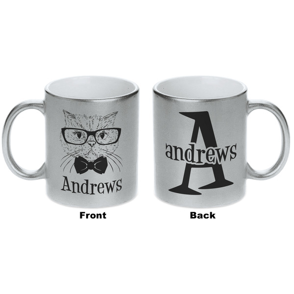 Hipster Cats Silver Mug - Approval