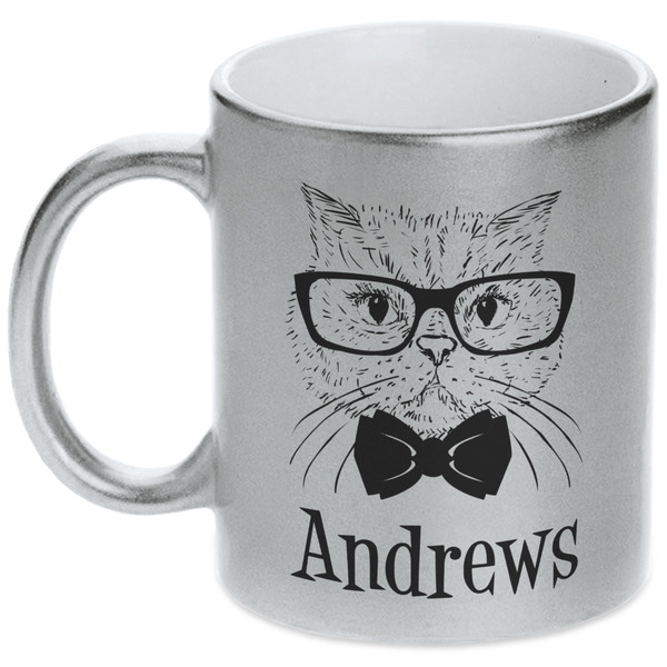 Hipster Cats Silver Mug - Main