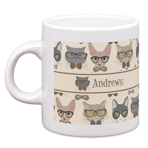 Custom Hipster Cats Espresso Cup (Personalized)