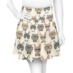 Hipster Cats Skater Skirt - X Large