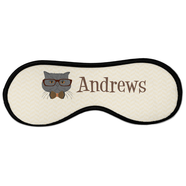 Custom Hipster Cats Sleeping Eye Masks - Large (Personalized)