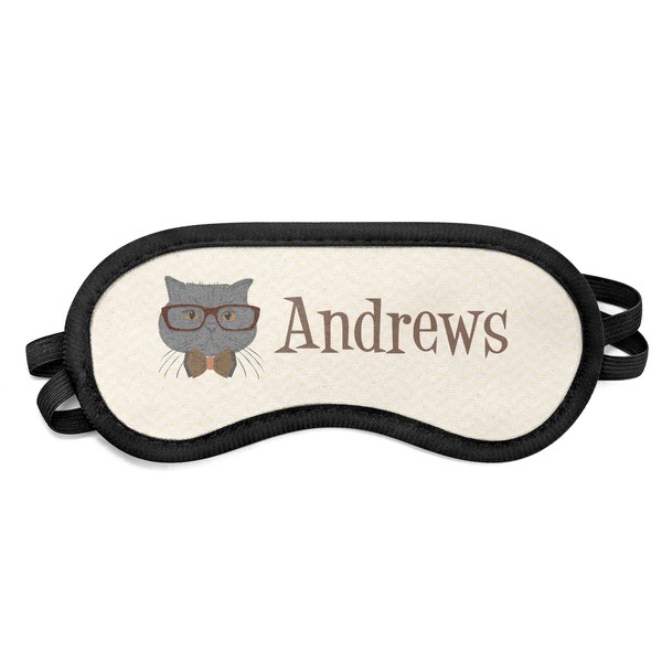 Custom Hipster Cats Sleeping Eye Mask - Small (Personalized)