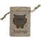 Hipster Cats Small Burlap Gift Bag - Front