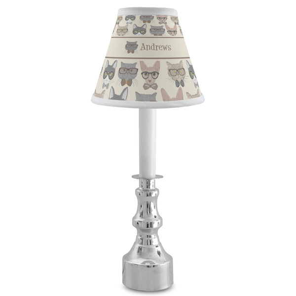 Hipster Cats Small Chandelier Lamp - LIFESTYLE (on candle stick)
