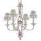 Hipster Cats Small Chandelier Shade - LIFESTYLE (on chandelier)