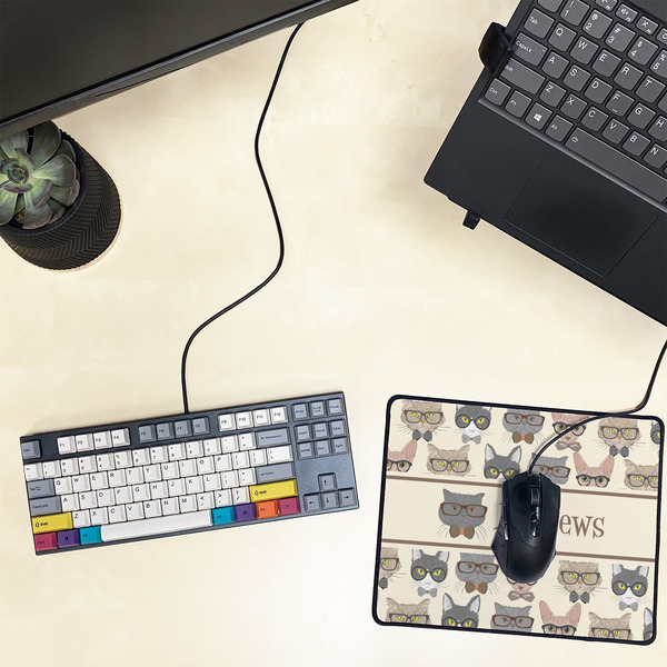 Hipster Cats Small Gaming Mats - LIFESTYLE