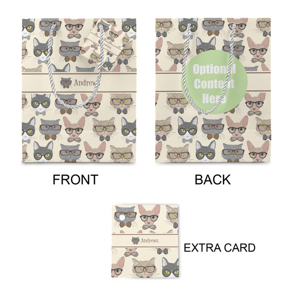 Hipster Cats Small Gift Bag - Approval