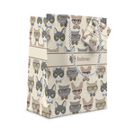 Hipster Cats Small Gift Bag (Personalized)
