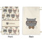 Hipster Cats Small Laundry Bag - Front & Back View