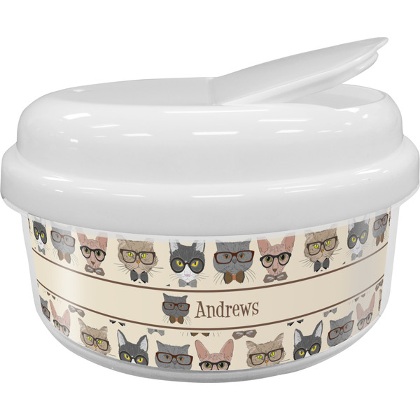 Custom Hipster Cats Snack Container (Personalized)