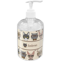 Hipster Cats Acrylic Soap & Lotion Bottle (Personalized)