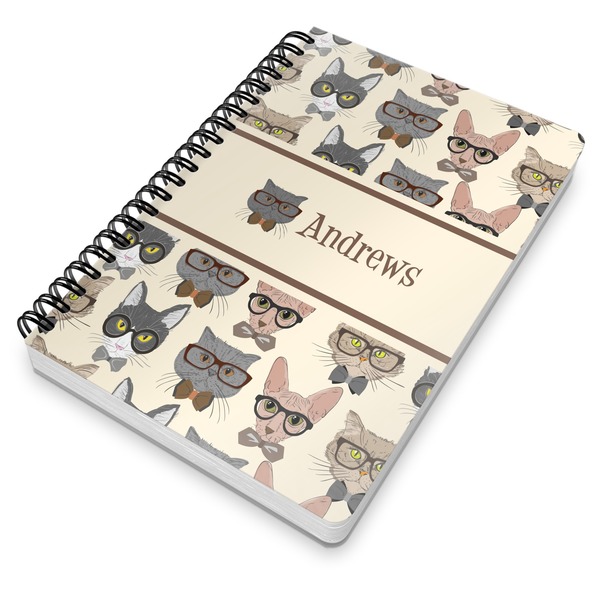 Hipster Cats Spiral Journal 7 x 10 - Main