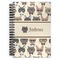 Hipster Cats Spiral Journal Large - Front View
