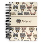 Hipster Cats Spiral Notebook - 5x7 w/ Name or Text