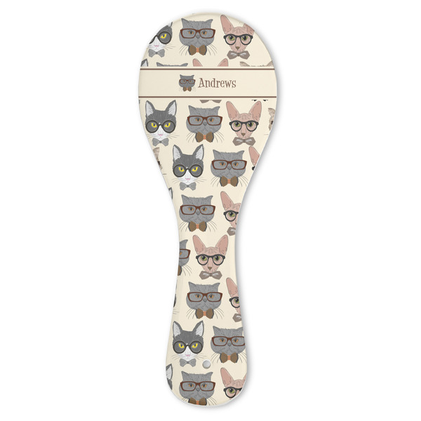 Custom Hipster Cats Ceramic Spoon Rest (Personalized)