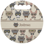 Hipster Cats Stadium Cushion (Round) (Personalized)