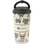 Hipster Cats Stainless Steel Coffee Tumbler (Personalized)