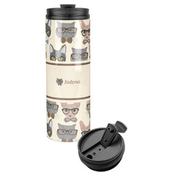 Hipster Cats Stainless Steel Skinny Tumbler (Personalized)