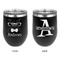 Hipster Cats Stainless Wine Tumblers - Black - Double Sided - Approval