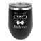 Hipster Cats Stemless Stainless Steel Wine Tumbler - Black - Double Sided (Personalized)