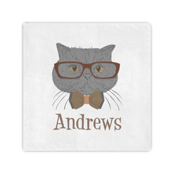 Hipster Cats Cocktail Napkins (Personalized)