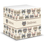 Hipster Cats Sticky Note Cube (Personalized)