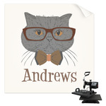 Hipster Cats Sublimation Transfer - Pocket (Personalized)
