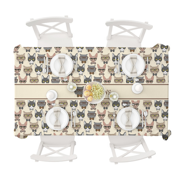 Hipster Cats Tablecloths (58"x102") - TOP VIEW