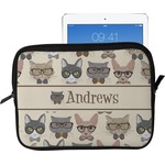 Hipster Cats Tablet Case / Sleeve - Large (Personalized)