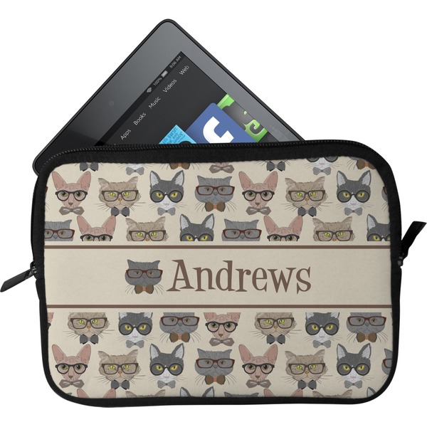 Custom Hipster Cats Tablet Case / Sleeve - Small (Personalized)