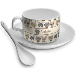 Hipster Cats Tea Cup (Personalized)