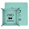 Hipster Cats Teal Faux Leather Valet Trays - PARENT MAIN