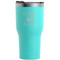 Hipster Cats Teal RTIC Tumbler (Front)