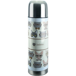 Hipster Cats Stainless Steel Thermos (Personalized)