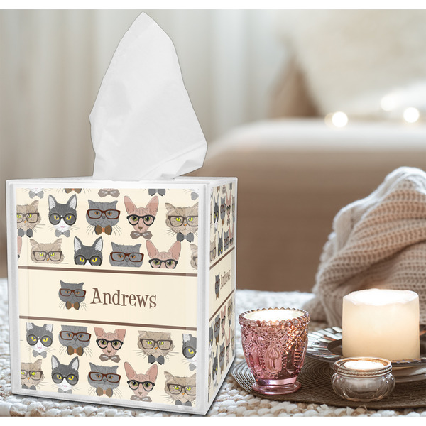 Hipster Cats Tissue Box - LIFESTYLE