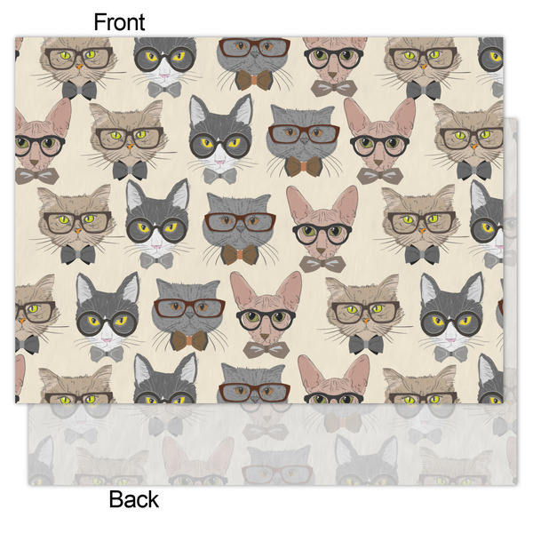 Hipster Cats Tissue Paper - Heavyweight - Medium - Front & Back