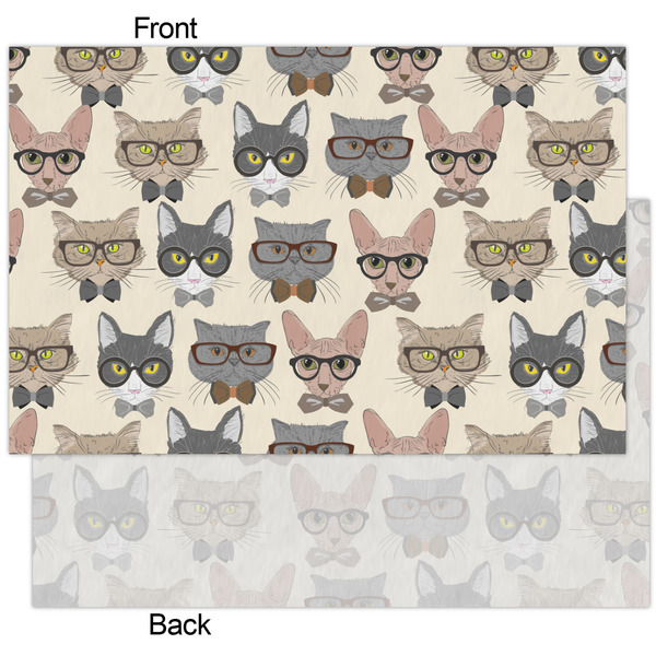 Hipster Cats Tissue Paper - Heavyweight - XL - Front & Back