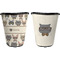Hipster Cats Trash Can Black - Front and Back - Apvl
