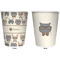 Hipster Cats Trash Can White - Front and Back - Apvl