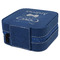 Hipster Cats Travel Jewelry Boxes - Leather - Navy Blue - View from Rear