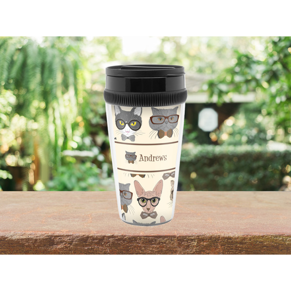 Hipster Cats Travel Mug Lifestyle (Personalized)