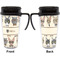 Hipster Cats Travel Mug with Black Handle - Approval