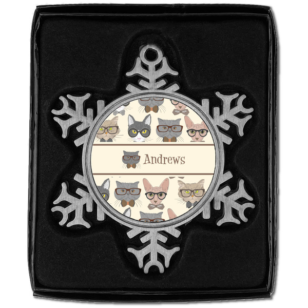 Hipster Cats Vintage Snowflake - In box