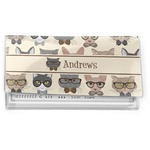 Hipster Cats Vinyl Checkbook Cover (Personalized)