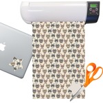 Hipster Cats Sticker Vinyl Sheet (Permanent)