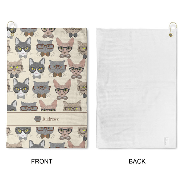 Hipster Cats Waffle Weave Golf Towel - Approval