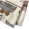 Hipster Cats Waffle Weave Towel - Closeup of Material Image