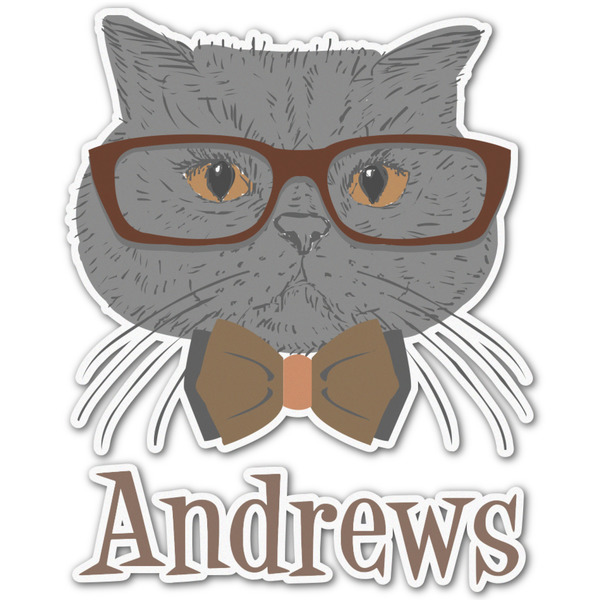 Custom Hipster Cats Graphic Decal - Medium (Personalized)